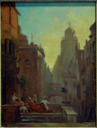 Chatting from the Stork Pharmacy by Carl Spitzweg